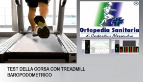 Tapis Roulant "Treadmill" analisi posturale della corsa e pressione podometrica - Ortopedia Sanitaria Costantini
